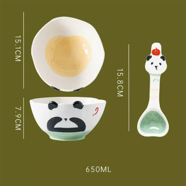 WPHHTW000199 Cute Panda Ceramic Bowl