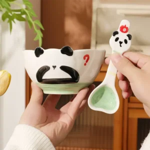 WPHHTW000198-0199 Cute Panda Ceramic Bowl