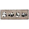 WPHHCR000058 Cute Cartoon Panda Long Bedside Rug Non-Slip and Thickened