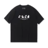 WPCTTS000462 Trendy Lazy Panda Men's T-Shirt Black