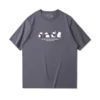 WPCTTS000474 Trendy Lazy Panda Men's T-Shirt Grey