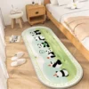 Cartoon Cute Style Panda Bedroom Decor Long Rug