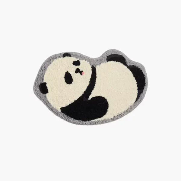 Cartoon Imitation Cashmere Non-Slip Panda Floor Mat Home Rug
