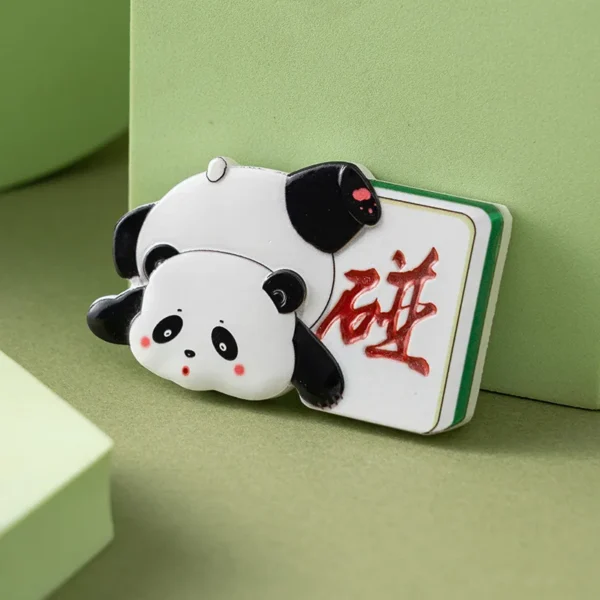 WPDCFM000007 Panda Mahjong Fridge Magnet