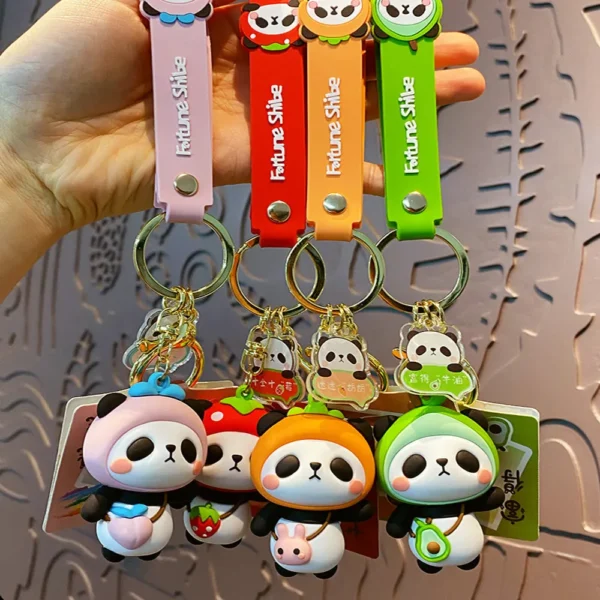 Cartoon Panda Keychain Bag Pendant