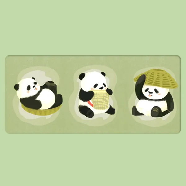 WPASMP000007 Cartoon Panda Large Mouse Pad