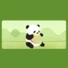 WPASMP000008 Cartoon Panda Large Mouse Pad
