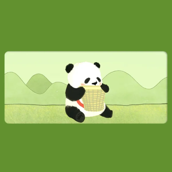 WPASMP000008 Cartoon Panda Large Mouse Pad