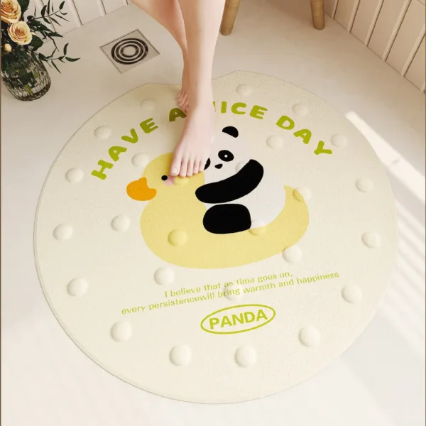 WPHHCR000061-0066-01 Panda Non-Slip Shower Mat Bathroom Rug