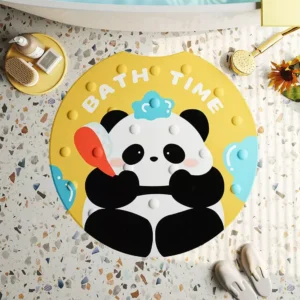 WPHHCR000061 Panda Non-Slip Shower Mat Bathroom Rug