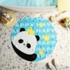 WPHHCR000065 Cartoon Panda Non-Slip Shower Mat Bathroom Rug