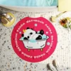 WPHHCR000066 Cartoon Panda Non-Slip Shower Mat Bathroom Rug
