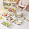 WPHHTW000175-0182-03 Cartoon Panda Tableware Plates Bowls