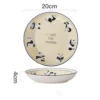 WPHHTW000176 cute panda 8-inch dinner plate