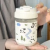 WPLSCPPC0054 Charming Panda Plastic Portable Cup Travel Mug Sippy