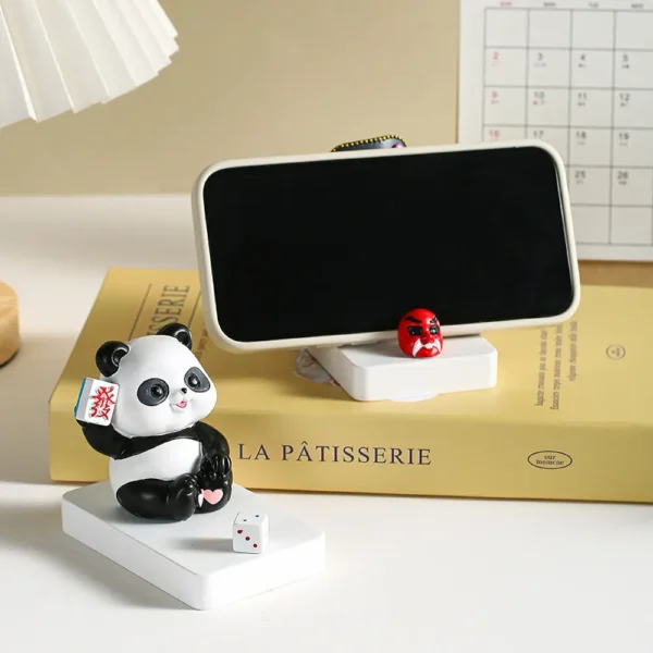Chinese Cultural Creative Panda Phone Holder, Desk Decor