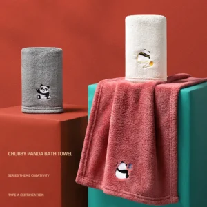 WPCTTW000149-0152-01 Chubby Panda Series Towel Soft Face Towel