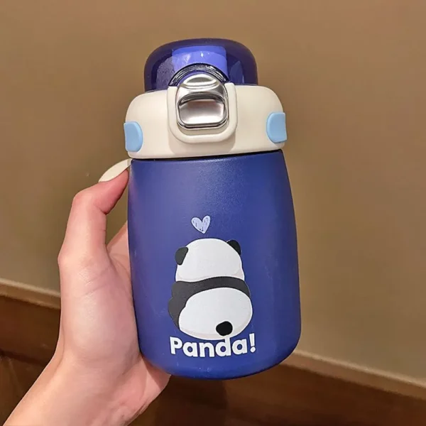 Colorful Cartoon Panda Portable Thermos Cup