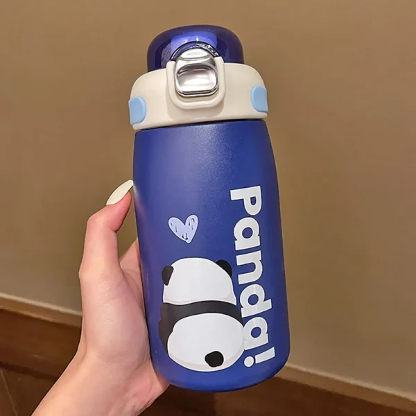 Colorful Cartoon Panda Portable Thermos Cup