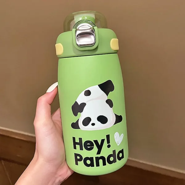 Colorful Cartoon Panda Portable Thermos Cup
