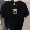 WPCTTS000449 Panda Cotton T-Shirt Black
