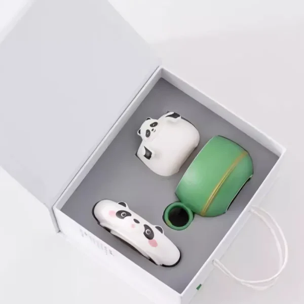 WPLSCPTC0001-02 Creative Panda Ceramic Tea Cup with Water Separation
