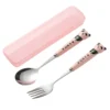 Panda Portable Cutlery Set Pink