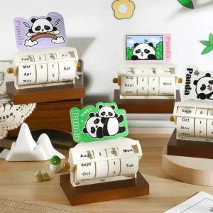 WPLSCD000351-354 Creative Panda Rotating Perpetual Calendar