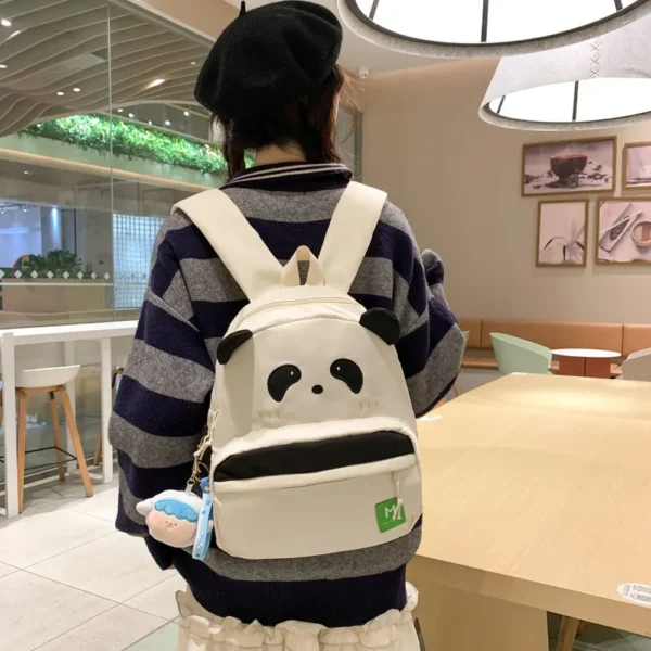 WPBGBP000049-02 Cute Cartoon Panda Backpack, Girly Style Student School Bag