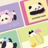 Cartoon Panda Small Mouse Pad Desk Mat