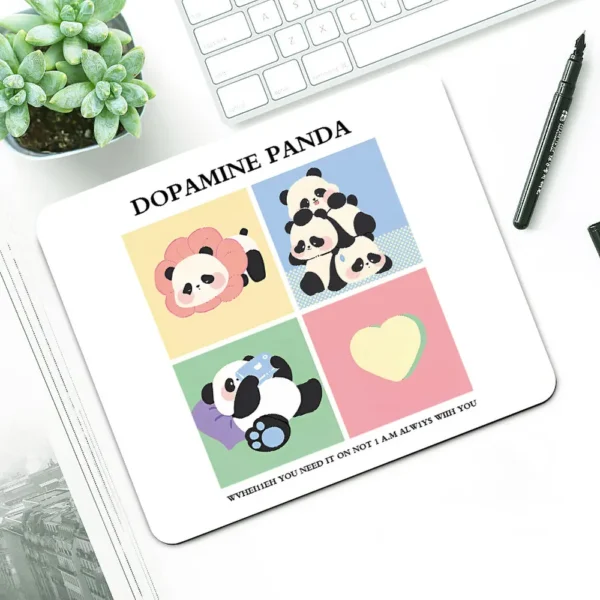 Cute Cartoon Panda Small Mouse Pad Desk Mat