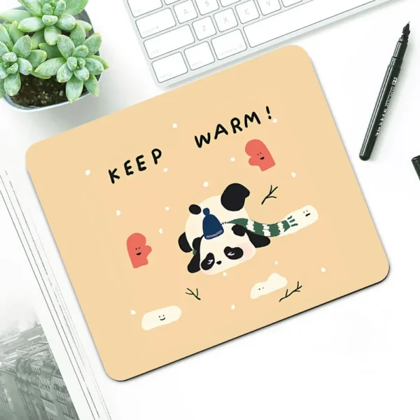 Cute Cartoon Panda Small Mouse Pad Desk Mat