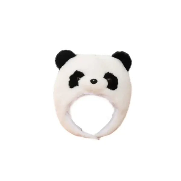 Plush Panda Warm Headwrap Hooded Hat