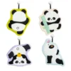WPCTTW000145-0148-03 Cute Little Panda Thick Absorbent Coral Fleece Hand Towel