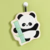 WPCTTW000146 Cute Little Panda Thick Absorbent Coral Fleece Hand Towel