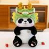 WPDTPT000086-01 Cute Panda With Dragon Plush Toy Doll