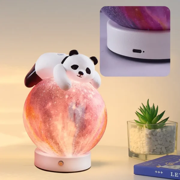 WPLSLM000333-03 Cute Panda Doll Bedside Table Lamp Night Light