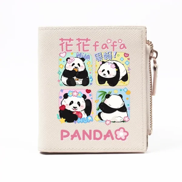 WPBGWC000161 Panda Hua Hua Wallet with Multiple Storage Off-White