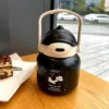 WPLSCPTM0119 Panda Pattern Large Capacity Thermos Black