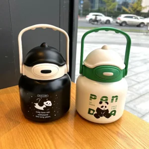 WPLSCPTM0118-0120-01 Panda Pattern Large Capacity Thermos