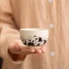 WPLSCPTC0007 Cute Panda Pattern Tea Cup 4-Piece Set Gift Box