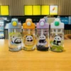 WPLSCPPC0055-0058-01 Cute Panda Transparent Straw Water Bottle