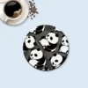 WPLSCS000286 Cute Panda Round Coaster