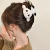 WPDCHA000200-03 Plush Panda Hair Clip Accessory