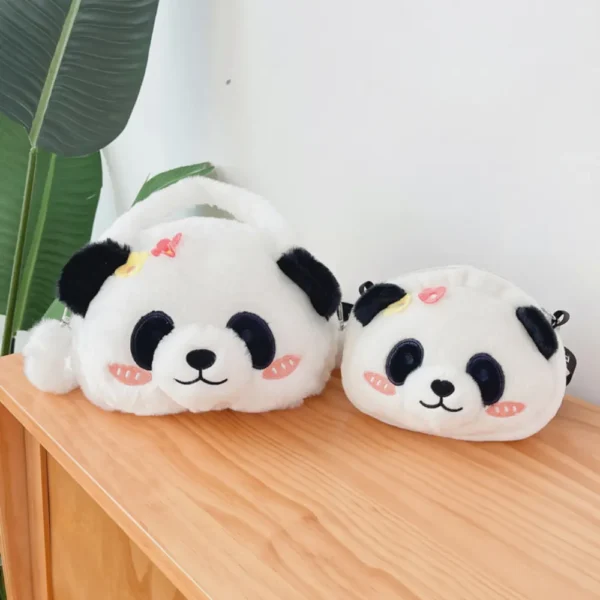 WPBGST000001-0002-2 Cute Plush Panda Shoulder Bag Crossbody Bag