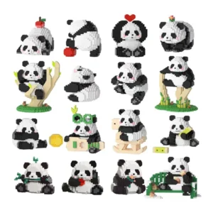 WPDTBB000138-0146 Panda Multi-Shape Micro Building Blocks