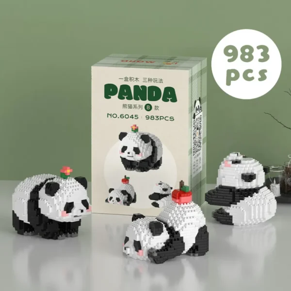 WPDTBB000139 Panda Multi-Shape Micro Building Blocks
