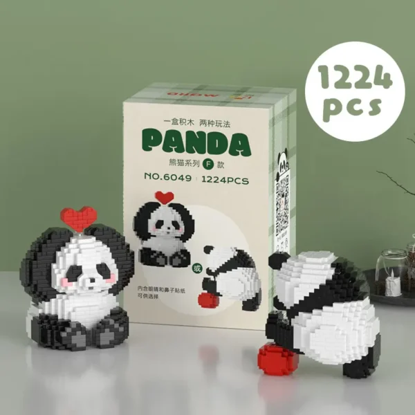 WPDTBB000143 Cute Star Panda Multi-Shape Micro Building Blocks Bricks
