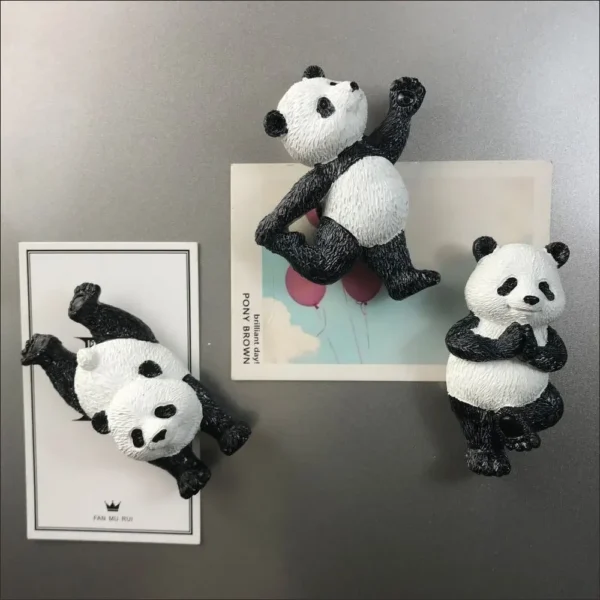 WPDCFM000014 Cute Yoga Panda Fridge Magnet Decorations