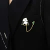 WPDCBR000118-0125-02 Delicate Cute Panda Brooch Pin, Clothing and Bag Accessory